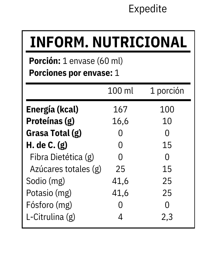 Expedite botella 60 ml